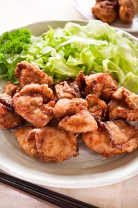 Japanese Fried Chicken (Karaage Chicken) - An authentic recipe, perfectly golden, crispy and seasoned. My grown up kids still beg me to make this for them! https://japan.recipetineats.com