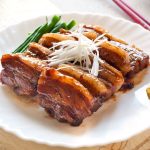 If you love pork, you must try this kakuni (角煮, simmered pork belly). The pork is so tender with lovely sweet soy sauce flavour, yet it retains the flavour of ‘pork meat’. It takes time to cook the pork until it almost falls apart but it is pretty easy to make.