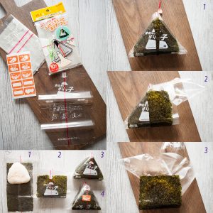Nothing is more comforting than onigiri (おにぎり, Japanese rice ball) wrapped in yaki nori (焼き海苔, roasted seaweed sheet) with salted grilled salmon inside the rice! It’s such a simple food but it is so yummy you can’t stop eating. Instead of salmon or other popular protein, you can add pickled vegetables or pickled salty plum to make it vegetarian.