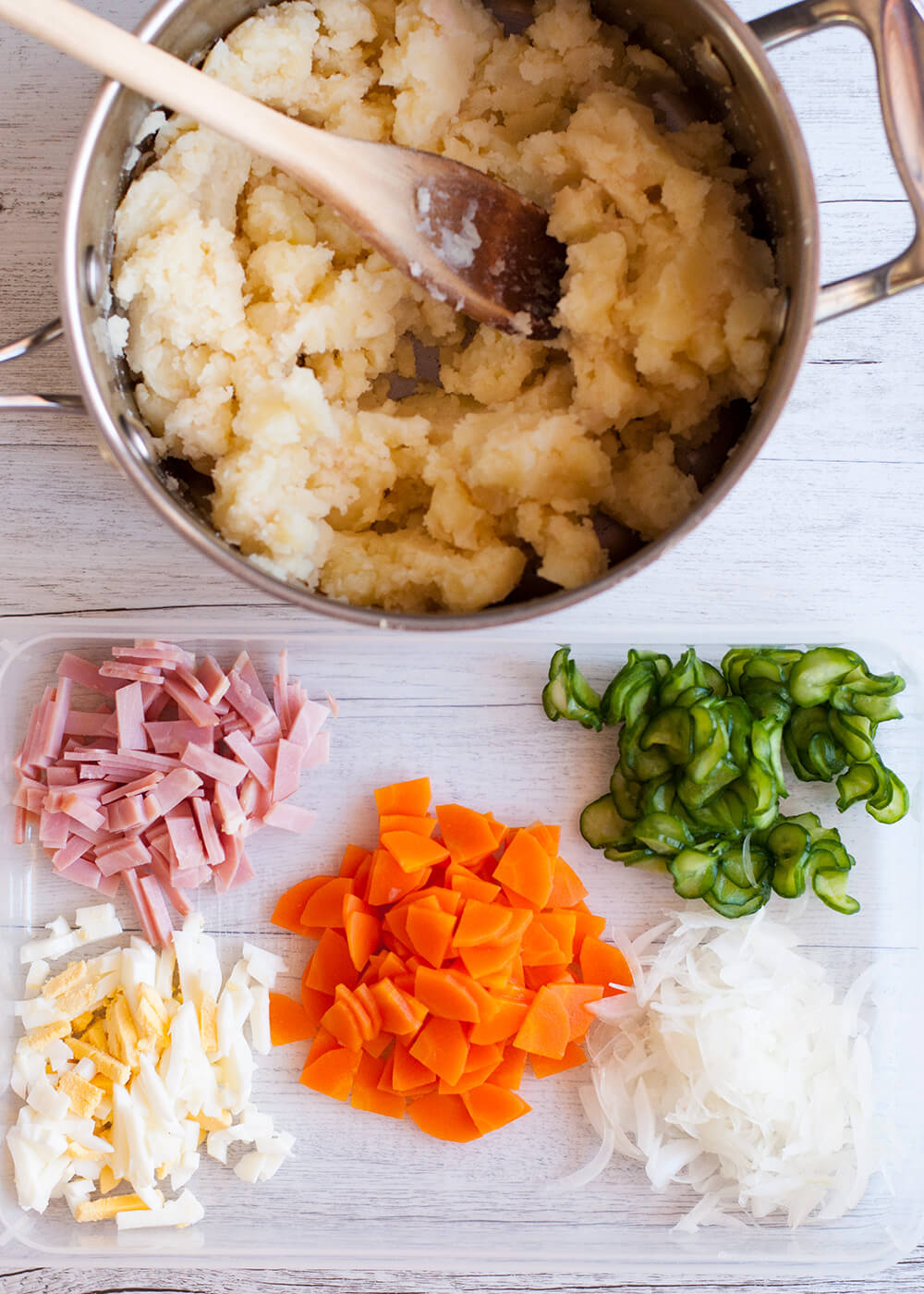 Japanese Potato Salad - ingredients