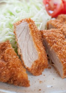 Breaded, deep fried crispy pork cutlet is one of the top 10 favourite dishes among Japanese people. Quite easy to make and served with a sweet fruity sauce, it is so delicious. Tonkatsu is also the main ingredient in Katsudon.