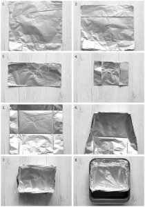 Aluminium box to bake noshidori.