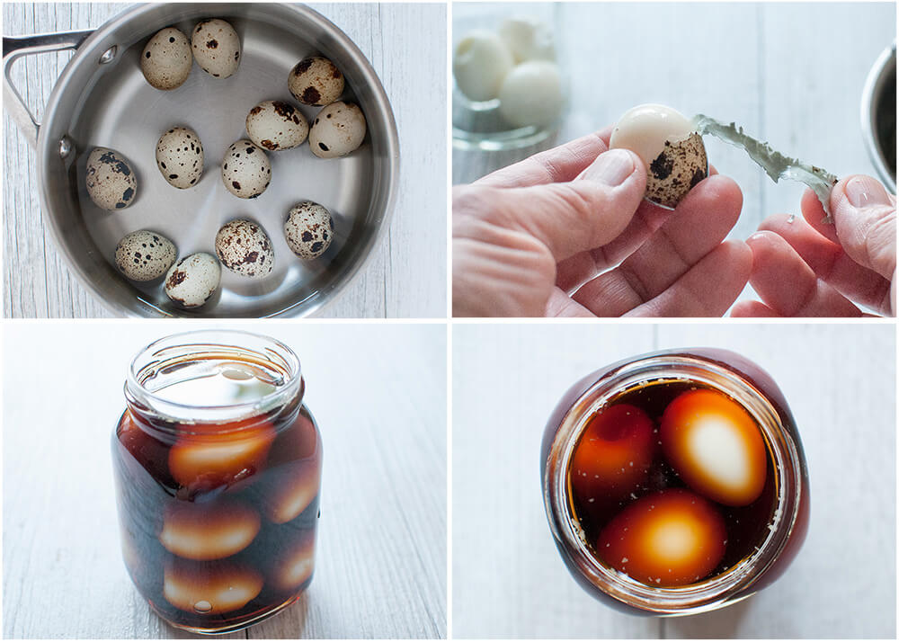 Marinated Quail Eggs are quite easy to make.