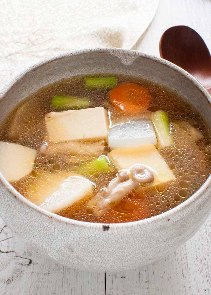 Japanese Vegetable Soup (Kenchinjiru) | RecipeTin Japan