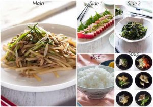 Menu idea with Marinated Tuna Sashimi.