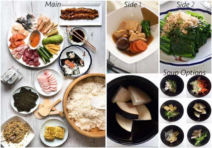 Meal idea with Kanazawa-style Simmered Chicken and Tofu (Jibuni).