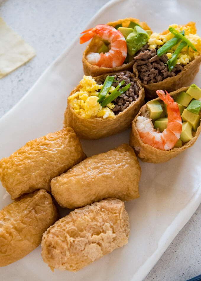 Quick Inari Sushi Inarizushi RecipeTin Japan Quick Inari Sushi Inarizushi RecipeTin Japan