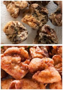 Coparison between Tatsuta Age and Karaage.