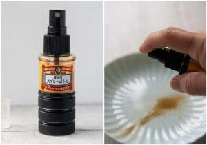 Soy sauce spray bottle.