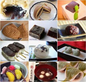 List of Japanese sweets using Anko.