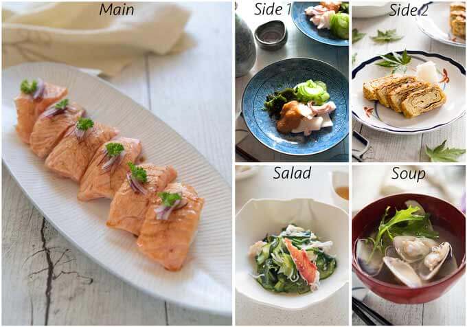MEal idea with Aburi Salmon sushi.