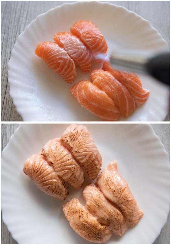 Seared Salmon Nigiri (Aburi Salmon) RecipeTin Japan