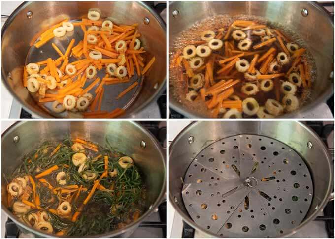 Step-by-step photo of cooking Simmered Shredded Kelp.