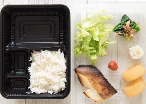 Hinomaru Bento ingredients.