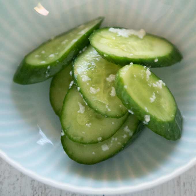Cucumbers Pickled in Shio Kōji