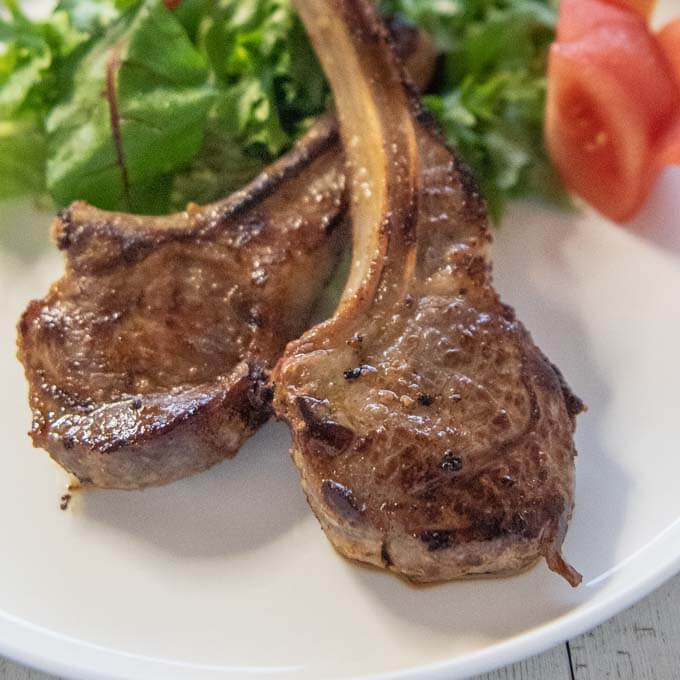 Pan-Fried Lamb Chops with Miso Marinade