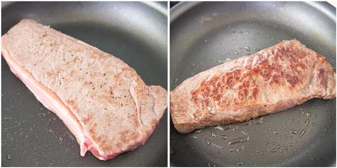 Cooking steak Tetsuya's way.