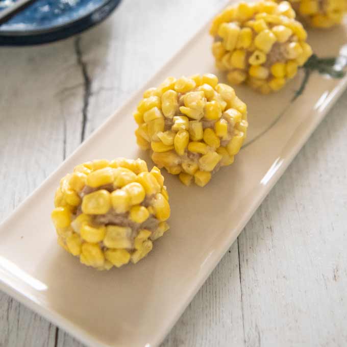 Steamed Pork Meatballs with Corn