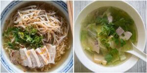Examples of serving Boiled Pork Belly - as a ramen topping, in a soup using the broth from Boiled Pork Belly.