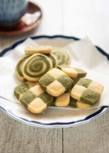 Herto shot of Matcha Cookies.