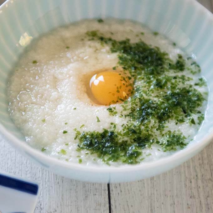 Quail Egg on Grated Mountain Yam