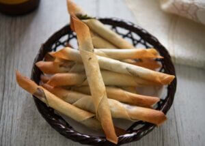 Perilla & Umeboshi Spring Roll Sticks.