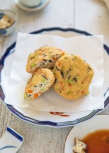 Hero shot of Fried Tofu Patties (Ganmodoki).