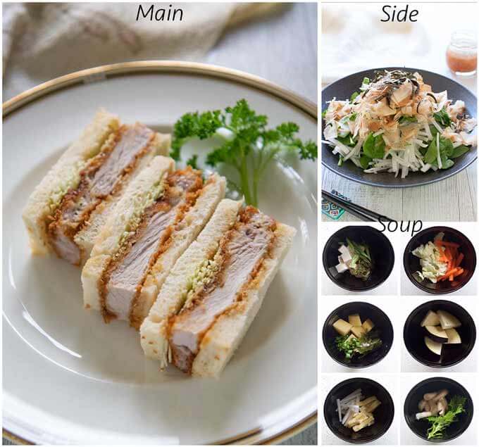 MEal idea with Katsu Sando (Pork Cutlet Sandwich).