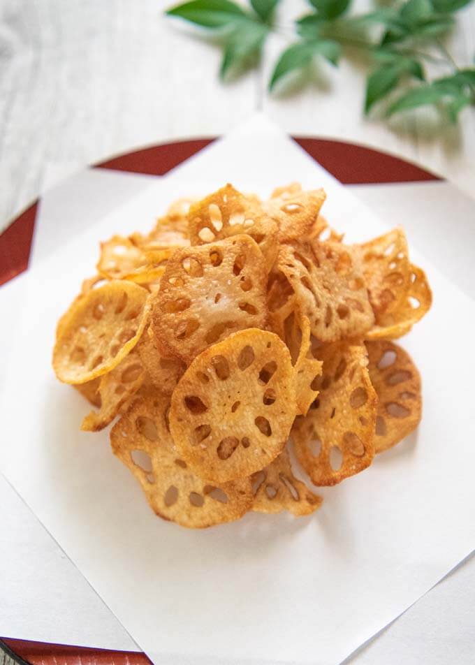 Hero shot of Lotus Root Chips.