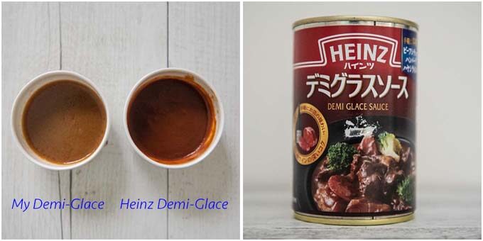 Heinz canned Demi-Glace and comparison between homemade and Heinz Demi-Glace
