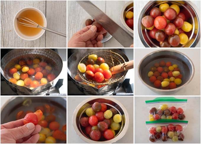 Step-by-step photo of Marinated Cherry Tomatoes.