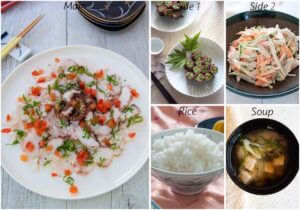 Meal idea with Octopus Carpaccio.