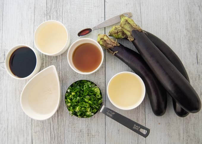 Ingredients for Infinite Eggplant (Mugen Nasu).