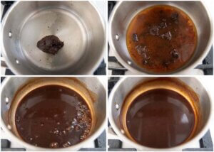 Step-by-step photo of making Miso Dare (Miso Sauce).
