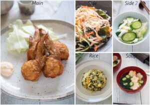 Meal idea with Fried Rice with Pickled Mustard Greens (Takana Chāhan).