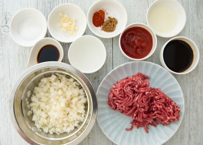 Ingredients for Taco Meat.