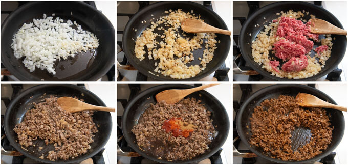 Step-by-step photo of making Taco Meat.