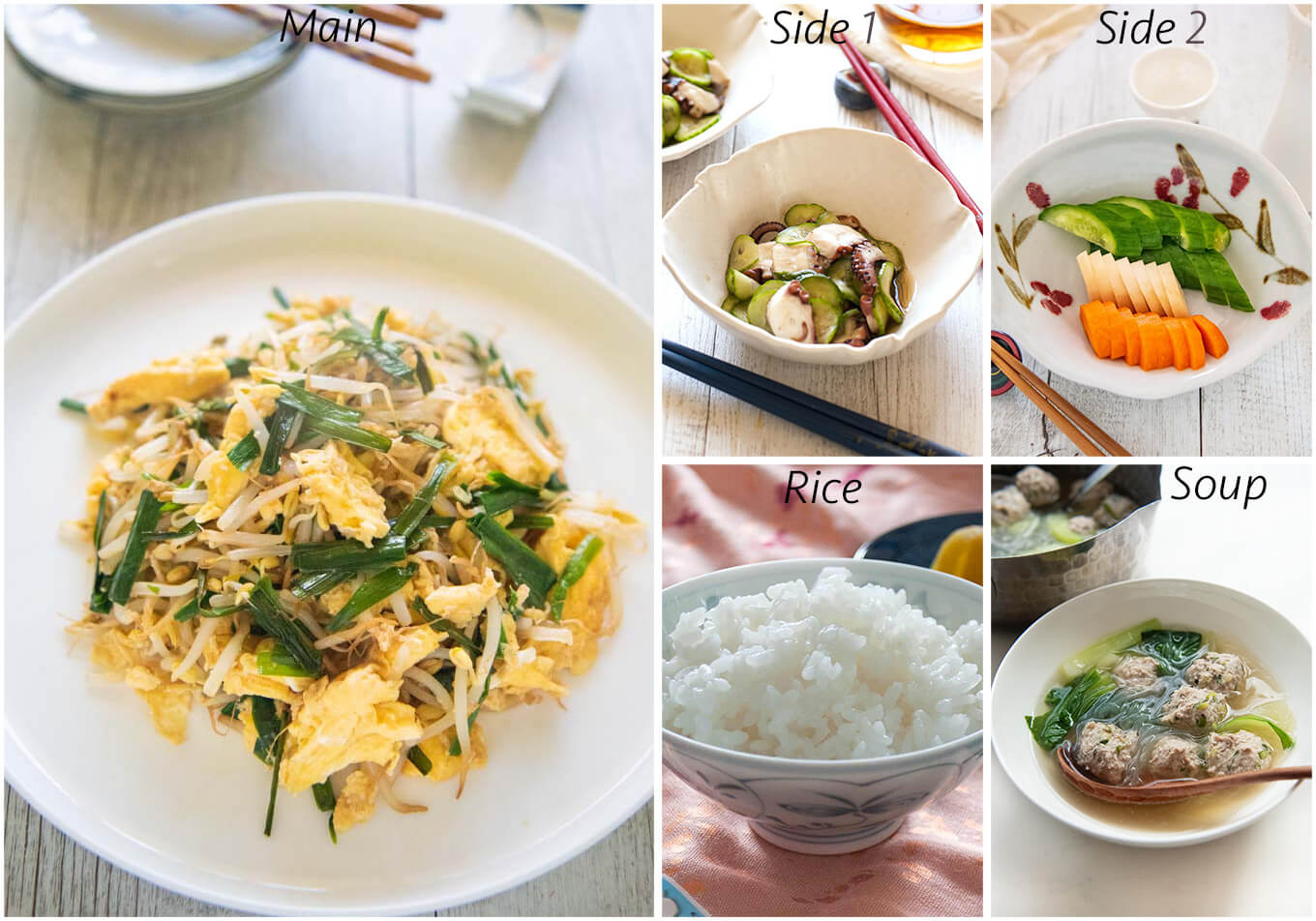 Meal idea with Pork Meatball and Vermicelli Soup.