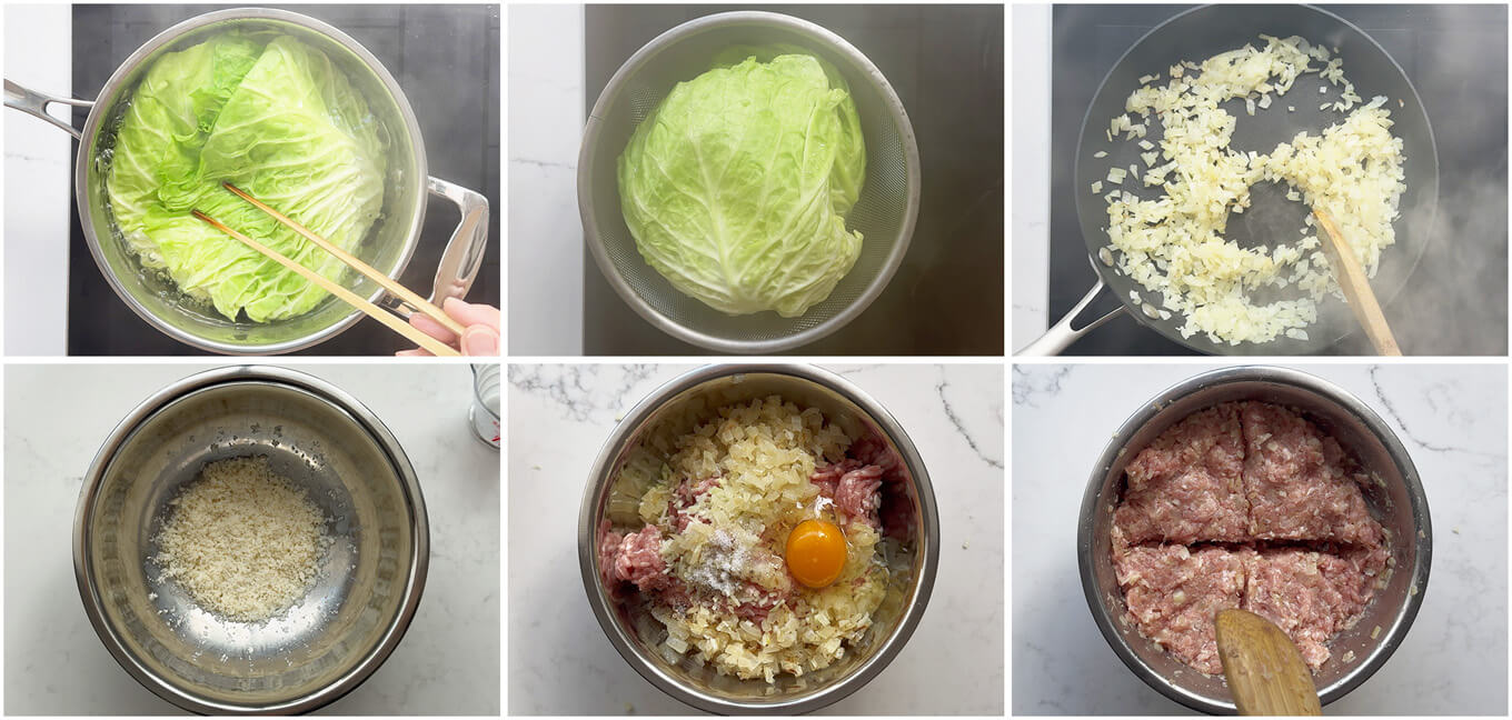 Step-by-step photo of filling.