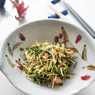 Hero shot of Stir-fried Snow Pea Sprouts.