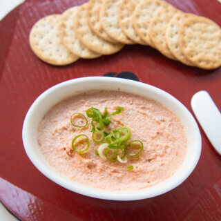 Hero shot of Cream Cheese Dip with Spicy Pollock Roe.