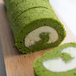 Hero shot of Matcha Roll Cake.