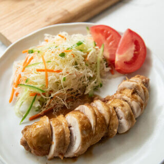 Hero shot of Japanese-style Char Siu Chicken.