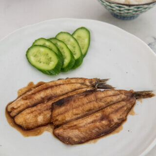 Hero shot of Sardine Kabayaki.