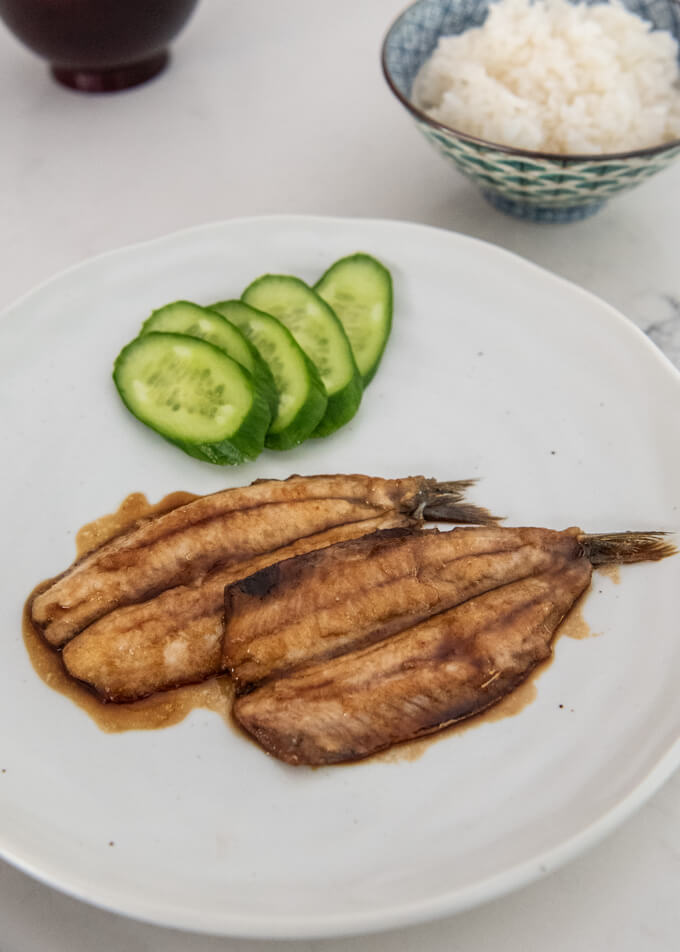 Hero shot of Sardine Kabayaki.