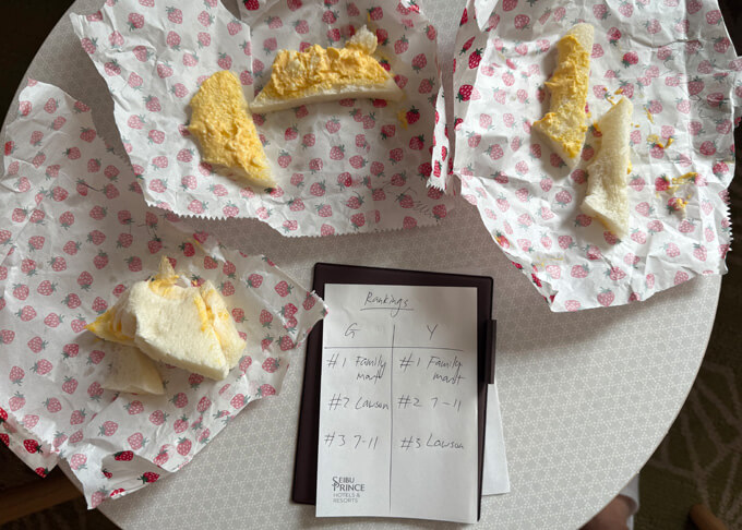 Blind taste test outcome.
