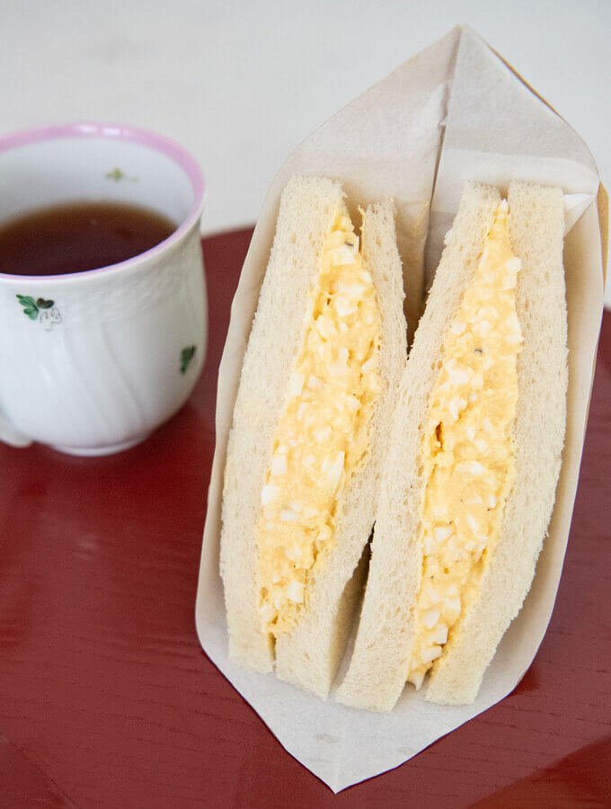 Hero shot of 7-Eleven Egg Sandwich (Tamago Sando).