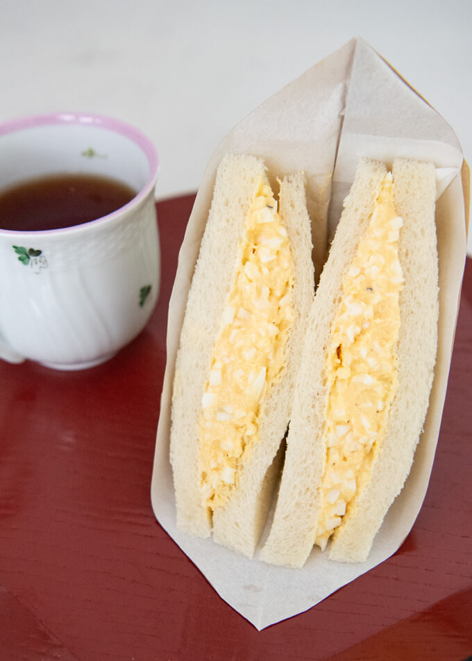 Hero shot of 7-Eleven Egg Sandwich (Tamago Sando).