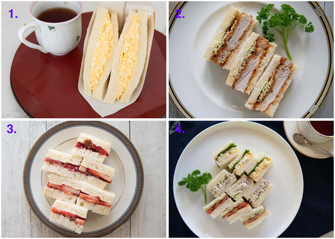 List of sandwich recipes that I posted.
