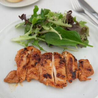 Hero shot of Spicy Miso Marinated Chicken.